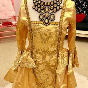 Luxurious Gold Brocade Theater Halloween costume
